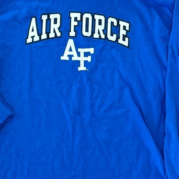 Air Force Falcons Fanatics Branded Distressed Arch Long Sleeve Shirt XL Royal - Picture 6 of 9